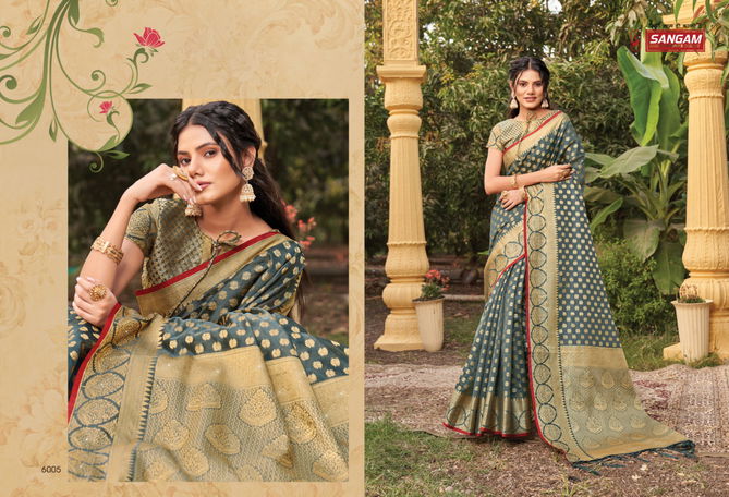 Sangam Nakshatra Fancy New Exclusive Wear Organza Latest Saree Collection